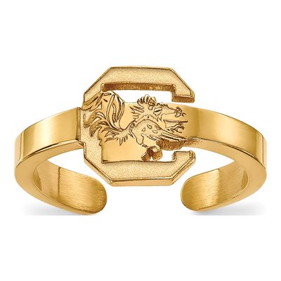 University of South Carolina Gold-Plated Sterling Silver USC Gamecocks Toe Ring