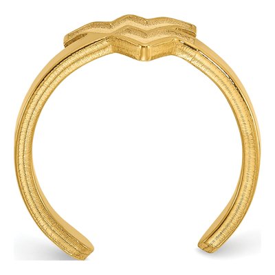 West Virginia University Gold-Plated Sterling Silver WVU Toe Ring – view 2