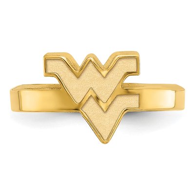 West Virginia University Gold-Plated Sterling Silver WVU Toe Ring – view 4