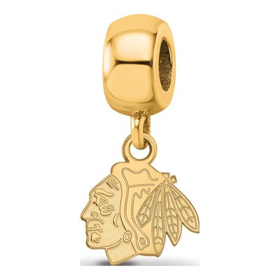 Chicago Blackhawks Dangle Bead
