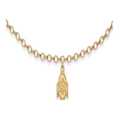 Ohio State University Gold-Plated Sterling Silver Extra Small Anklet