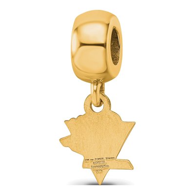 Pittsburgh Penguins Gold-Plated Silver Dangle Bead Charm – view 5