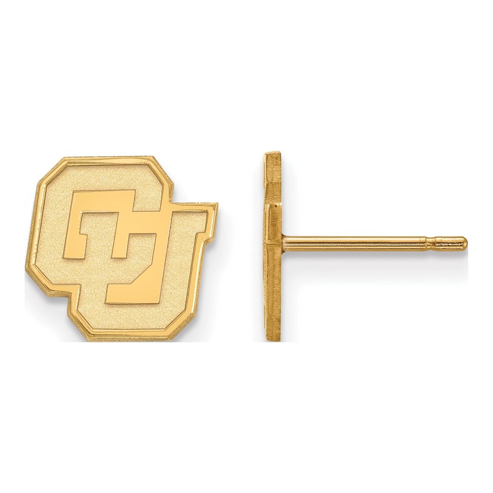 University of Colorado Gold-Plated Sterling Silver C-U Earrings