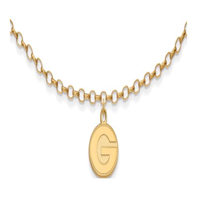 University of Georgia Gold-Plated Sterling Silver Extra Small UGA Letter G Anklet