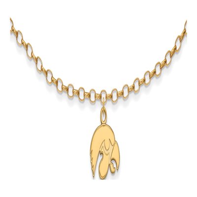 University of Iowa Gold-Plated Sterling Silver Extra Small Hawk Anklet