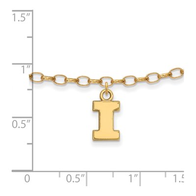 Illinois Fighting Illini Letter I Anklet – view 2