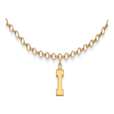 Illinois Fighting Illini Letter I Anklet