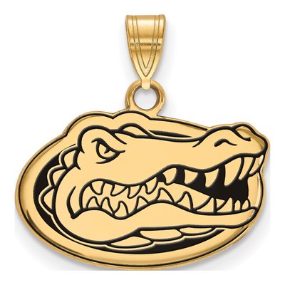 University of Florida Gold-Plated Sterling Silver Gators Small Enameled Pendant