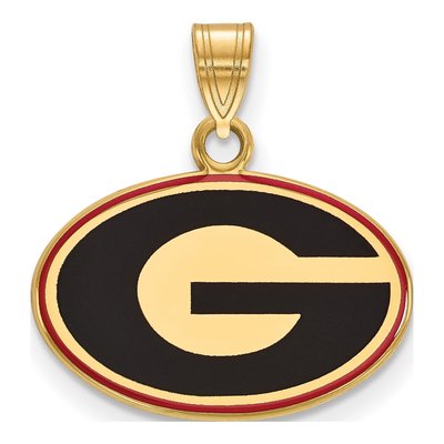University of Georgia Gold-Plated Sterling Silver Small Letter G Pendant