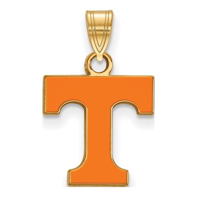 University of Tennessee Gold-Plated Sterling Silver Small Letter T Pendant