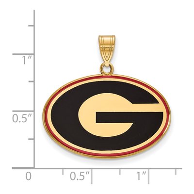 University of Georgia Gold-Plated Sterling Silver Large Letter G Pendant – view 2