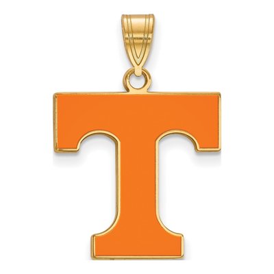 University of Tennessee Gold-Plated Sterling Silver Large Letter T Pendant