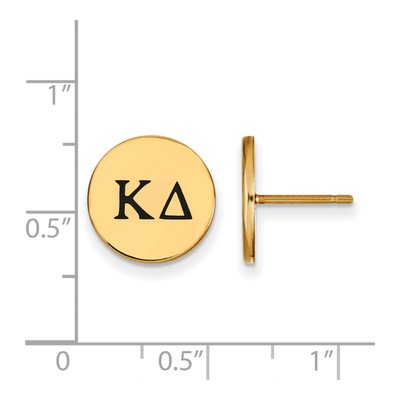 Kappa Delta Gold-Plated Sterling Silver Sorority Stud Earrings – view 2
