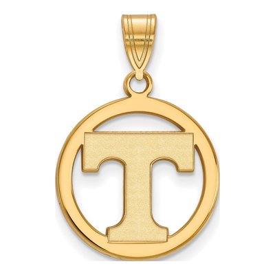 University of Tennessee Gold-Plated Sterling Silver Medium Letter T Pendant