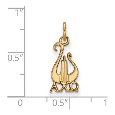 Alpha Chi Omega Gold-Plated Sterling Silver Small Symbol Pendant – view 2