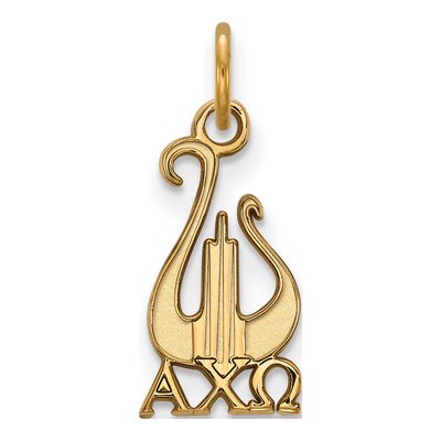 Alpha Chi Omega Gold-Plated Sterling Silver Small Symbol Pendant