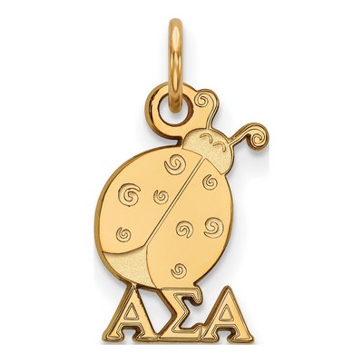 Alpha Sigma Alpha Gold-Plated Sterling Silver Extra Small Pendant