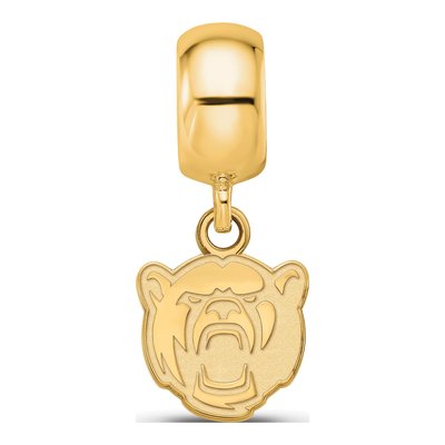 Baylor University Gold-Plated Sterling Silver Extra Small Dangle Bead – view 2