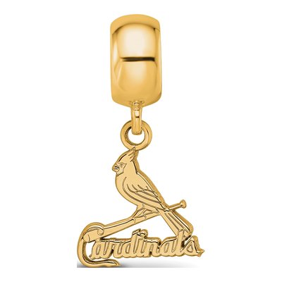 St. Louis Cardinals Gold-Plated Sterling Silver Small Bird Dangle Bead – view 4