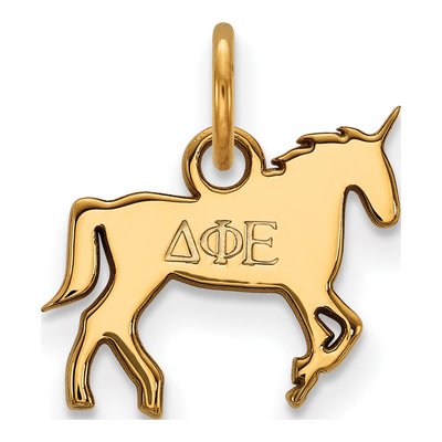 Delta Phi Epsilon Gold-Plated Sterling Silver Extra Small Pendant