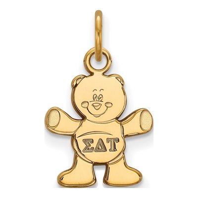 Sigma Delta Tau Gold-Plated Sterling Silver Extra Small Sorority Pendant