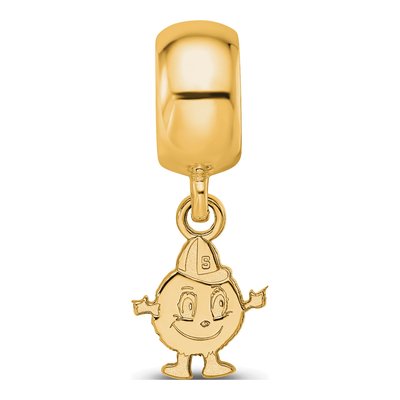 Syracuse University Gold-Plated Sterling Silver Extra Small Mascot Dangle Bead – view 4