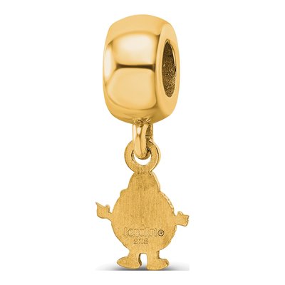 Syracuse University Gold-Plated Sterling Silver Extra Small Mascot Dangle Bead – view 5