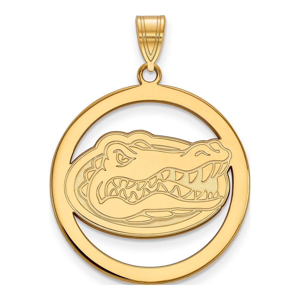 University of Florida Gold-Plated Sterling Silver Gator Extra Large Pendant