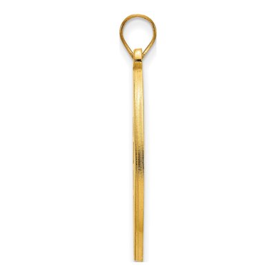 West Virginia University Gold-Plated Sterling Silver Extra Large Circle Pendant – view 2