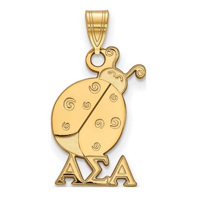 Alpha Sigma Alpha Gold-Plated Sterling Silver Small Symbol Pendant