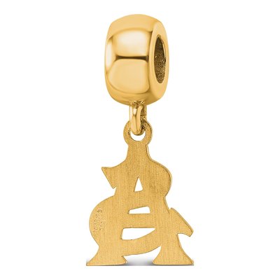 Arizona State University Gold-Plated Sterling Silver A-S Small Dangle Bead – view 5