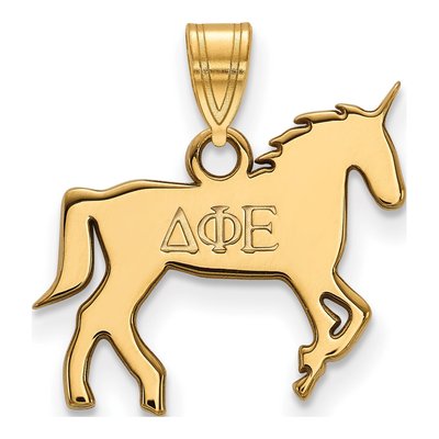 Delta Phi Epsilon Gold-Plated Sterling Silver Small Pendant