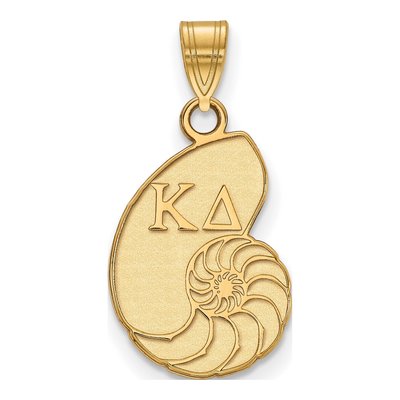 Kappa Delta Gold-Plated Sterling Silver Small Sorority Pendant