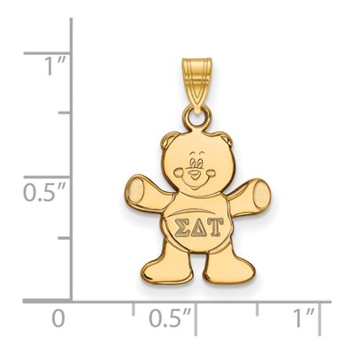 Sigma Delta Tau Gold-Plated Sterling Silver Small Pendant – view 2