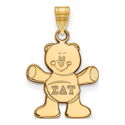 Sigma Delta Tau Gold-Plated Sterling Silver Small Pendant