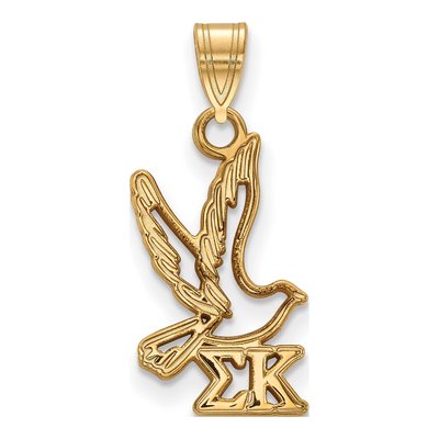 Sigma Kappa Gold-Plated Sterling Silver Small Symbol Pendant