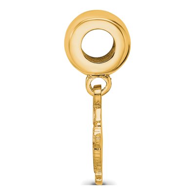 Syracuse University Gold-Plated Sterling Silver Small Mascot Dangle Bead – view 2