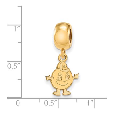Syracuse University Gold-Plated Sterling Silver Small Mascot Dangle Bead – view 3