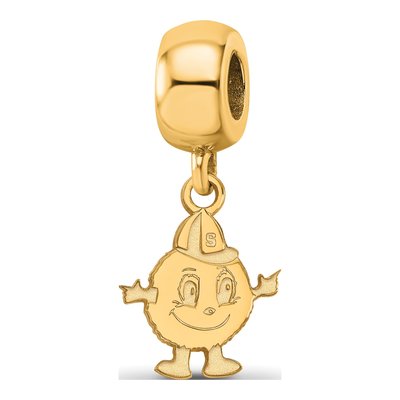 Syracuse University Gold-Plated Sterling Silver Small Mascot Dangle Bead