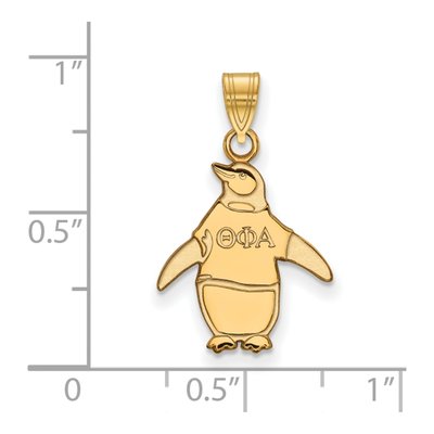 Theta Phi Alpha Gold-Plated Sterling Silver Small Pendant – view 2