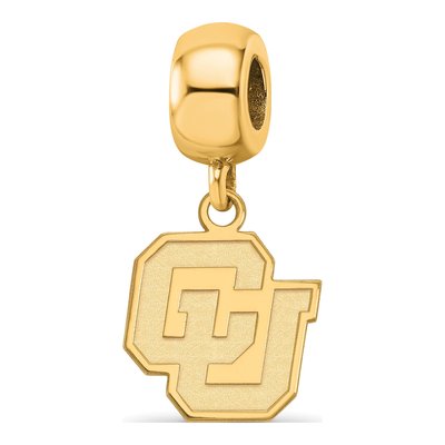 University of Colorado Gold-Plated Dangle Bead Charm