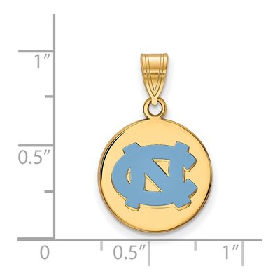 UNC Tar Heels N-C Enameled Disc Pendant – view 2