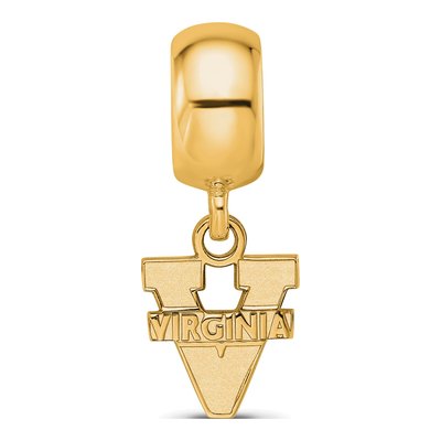 University of Virginia Gold-Plated Sterling Silver Extra Small Of Dangle Bead – view 4