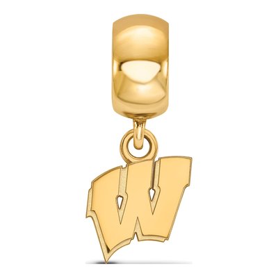 Wisconsin Badgers Letter W Dangle Bead Charm – view 3