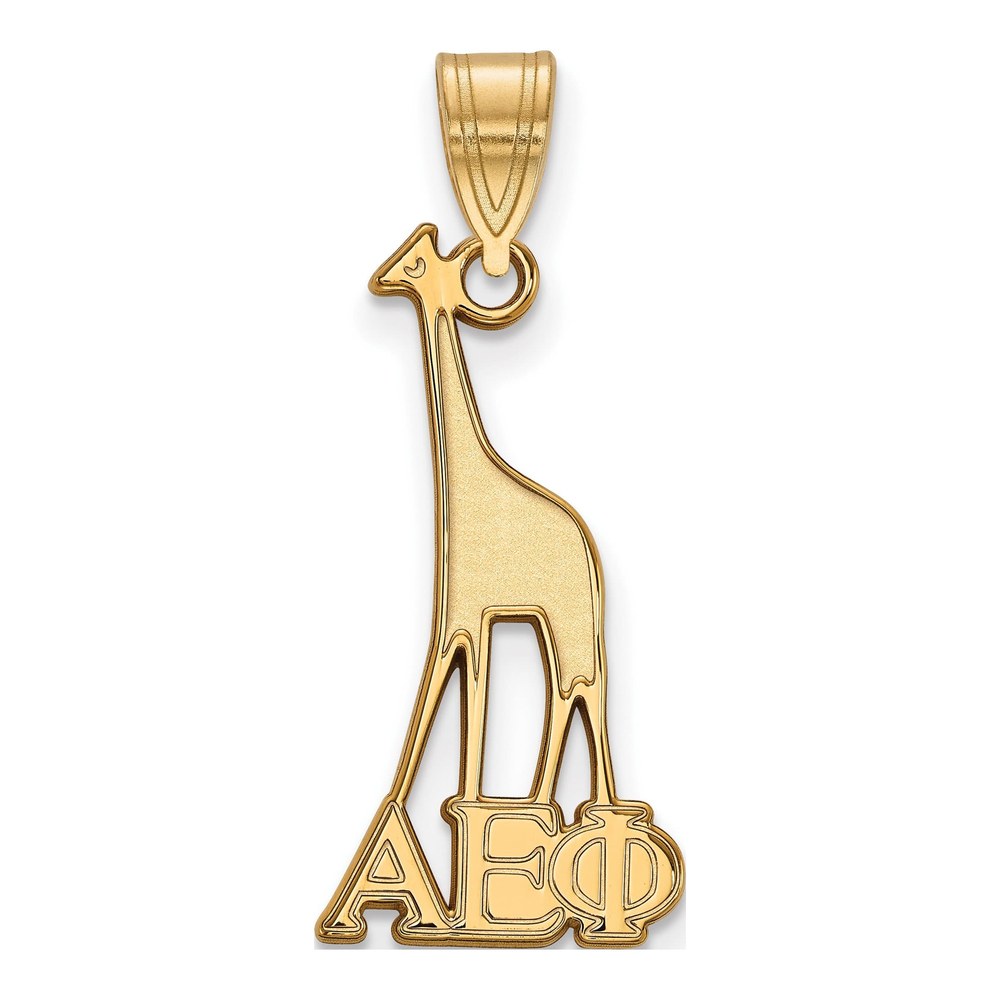 Alpha Epsilon Phi Gold-Plated Sterling Silver Medium Sorority Pendant