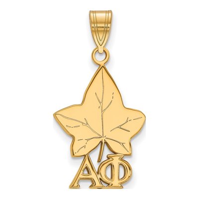 Alpha Phi Gold-Plated Sterling Silver Medium Sorority Symbol Pendant