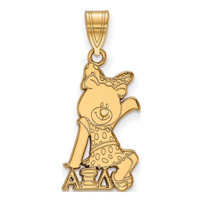 Alpha Xi Delta Gold-Plated Sterling Silver Medium Symbol Pendant