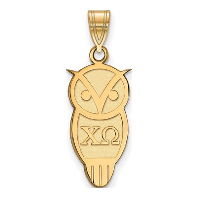 Chi Omega Gold-Plated Sterling Silver Medium Symbol Pendant