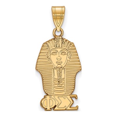 Phi Sigma Sigma Gold-Plated Sterling Silver Medium Sorority Symbol Pendant