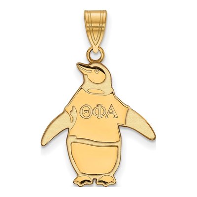 Theta Phi Alpha Gold-Plated Sterling Silver Medium Sorority Symbol Pendant